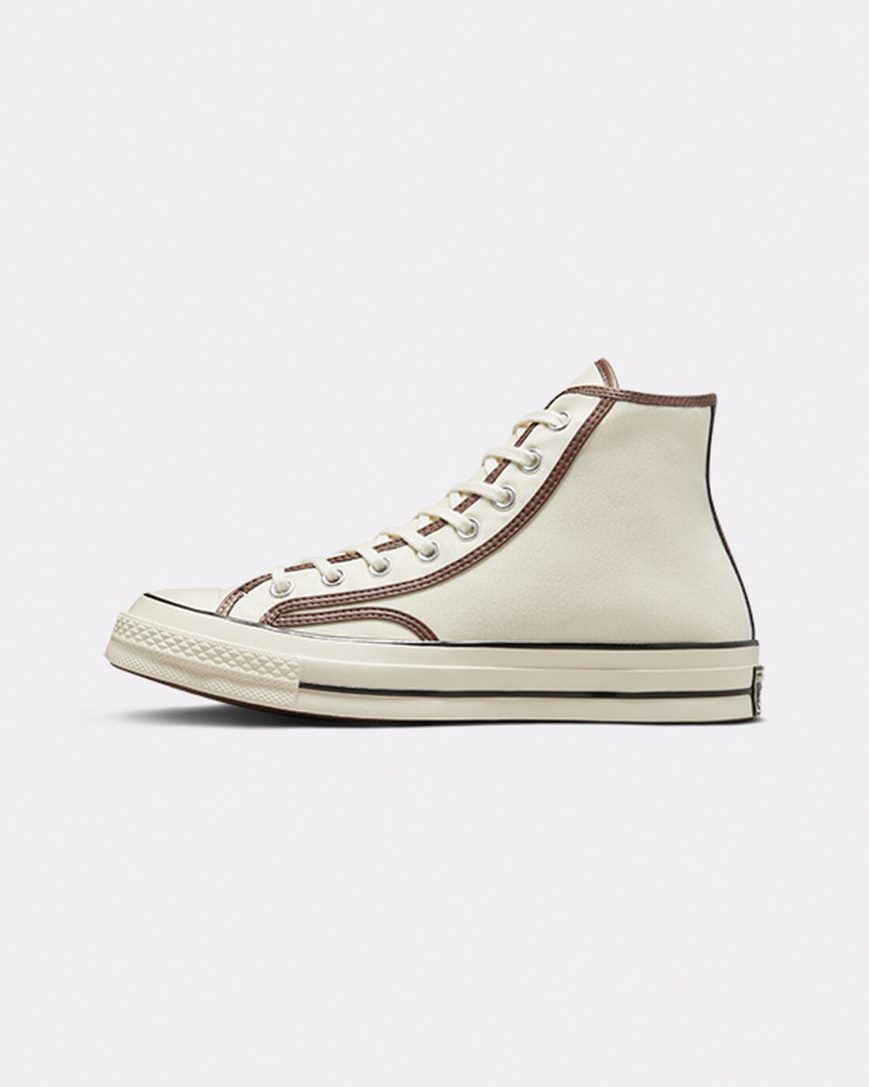 Dámské Boty Vysoké Converse Chuck 70 Heavyweight Platene Béžový Hnědé | CZ 31SDV47